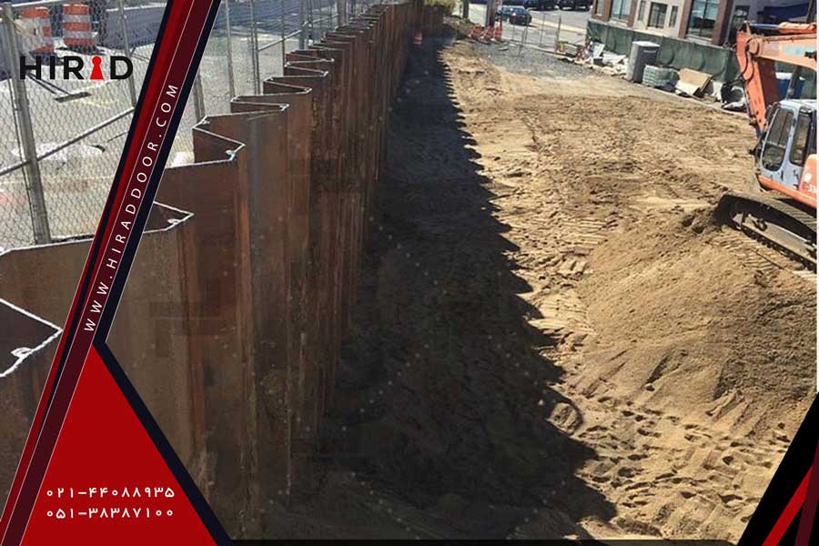 گود برداری و اجرای سازه نگهبان دیوار وزنی